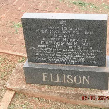 ELLISON Philip Abraham 1907-1993