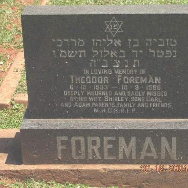 FOREMAN Theodor 1933-1988
