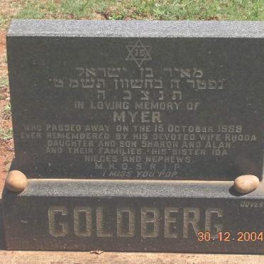 GOLDBERG Myer -1983