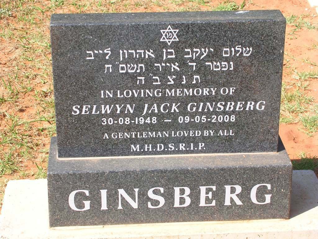 GINSBERG Selwyn Jack 1948-2008