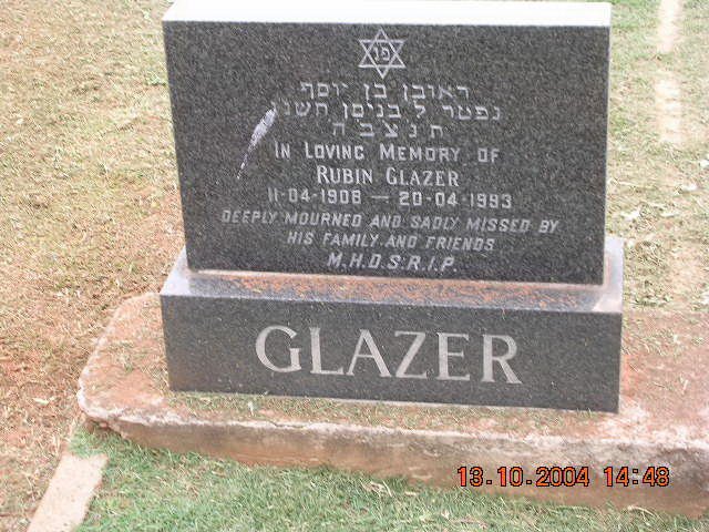 GLAZER Rubin 1908-1993