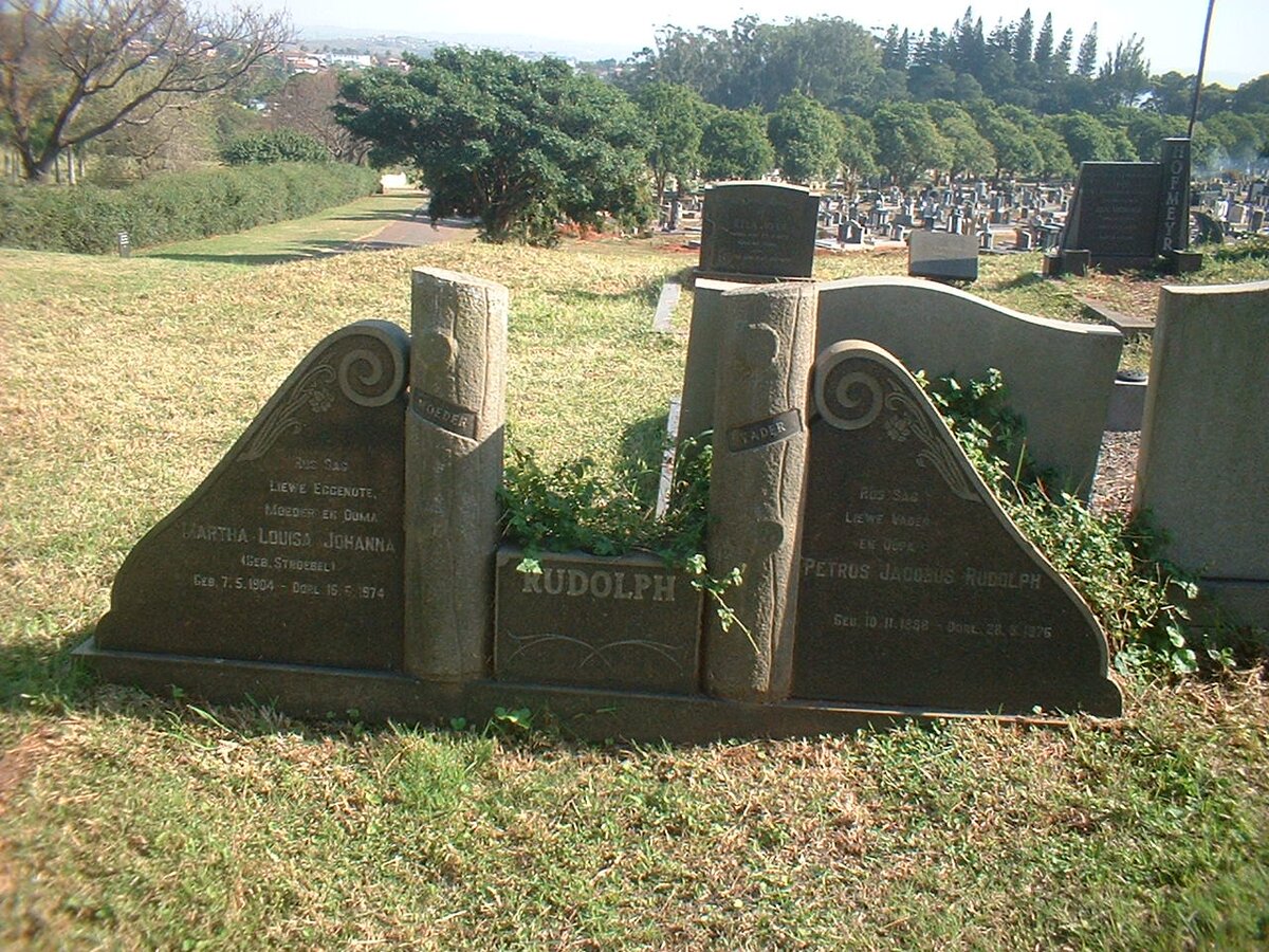 RUDOLPH Petrus Johannes 18?8-1976 &amp; Martha Louisa Johanna STROEBEL 1904-1974