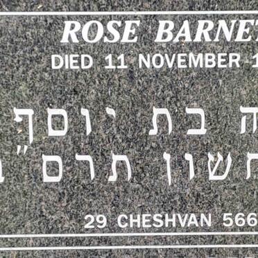 BARNETT Rose -1901