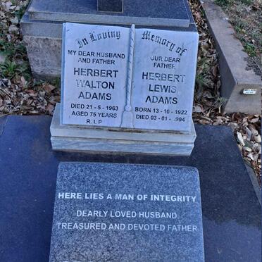 ADAMS Herbert Walton -1963 :: ADAMS Herbert Lewis 1922-1994 :: DORKIN Craig Walton 1973-2018
