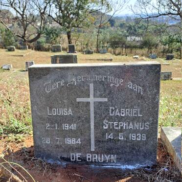 BRUYN Gabriel Stephanus, de 1939- & Louisa 1941-1984