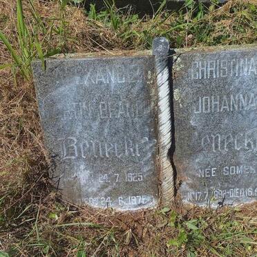 BENECKE Martin Beadum 1925-1975 & Johanna 1892-1978