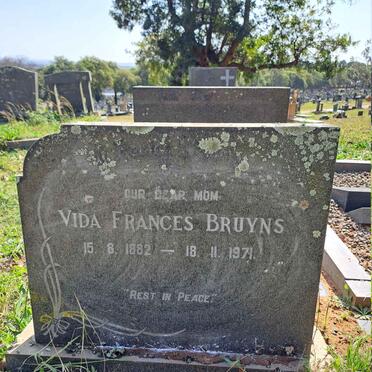 BRUYNS Vida Frances 1882-1971
