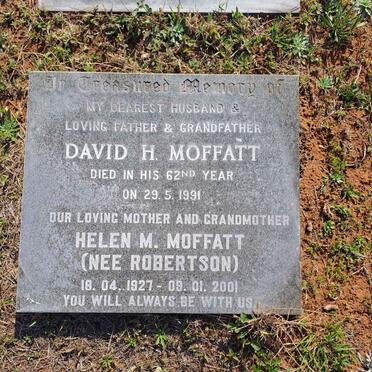 MOFFATT David H. -1991 & Helen M. ROBERTSON 1927-2001