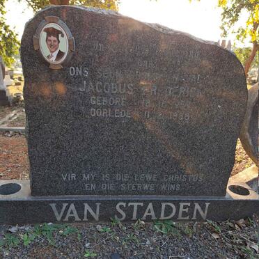 STADEN Jacobus Frederick, van 1952-1988