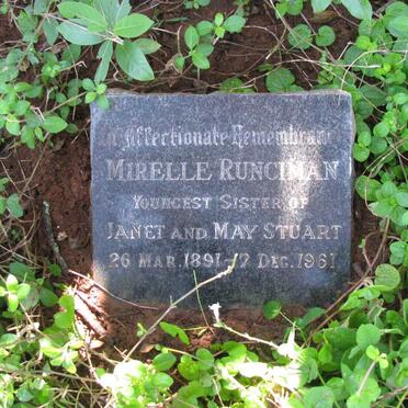 RUNCIMAN Mirelle 1891-1961