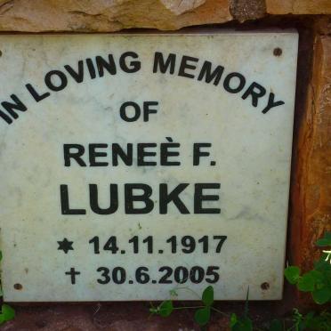 LUBKE Renee F. 1917-2005