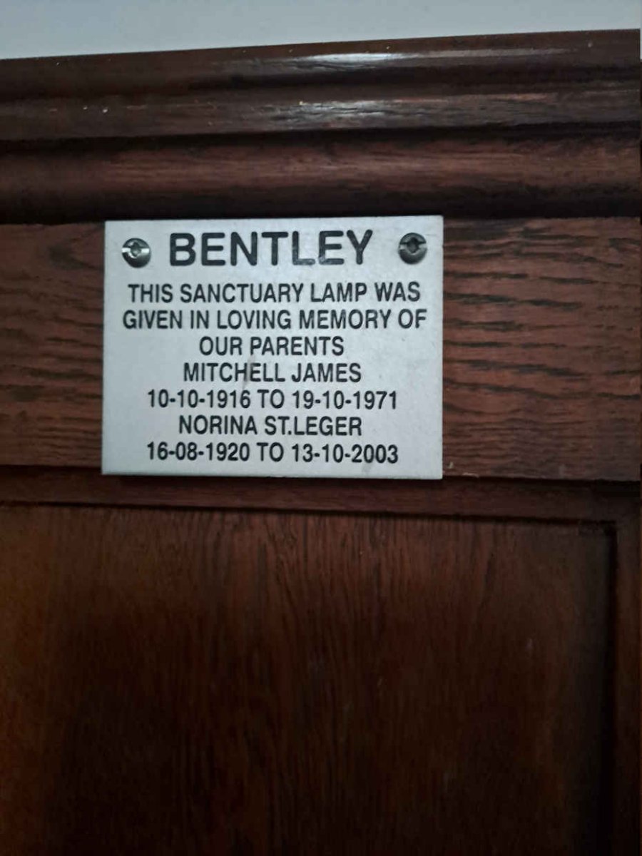 BENTLEY Mitchell James 1916-1971 & Norina ST. LEGER 1920-2003