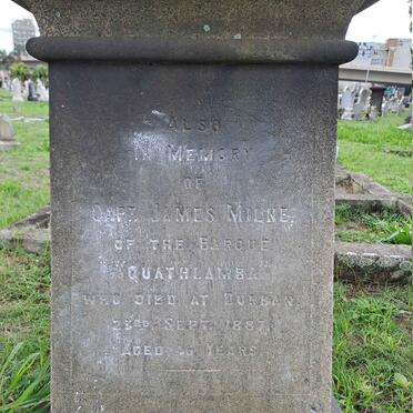 4. In memory of Capt James MILNE -1887