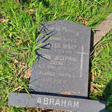 ABRAHAM Charles Henry 1901-1955 :: ABRAHAM Annie Josephine 1898-1976 :: ABRAHAM Lazarus Harold
