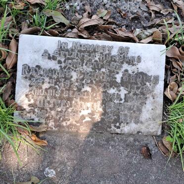 BROWN Raymond George 1925-1970 & Olive Edith 1919-1973