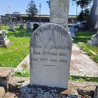 BAUMANN Marie L. 1887-1888 