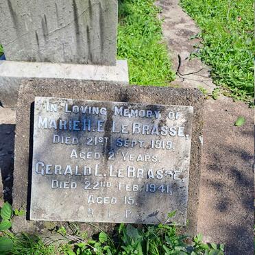 BRASSE Marie, le -1919 :: LE BRASSE Gerlad L. -1941