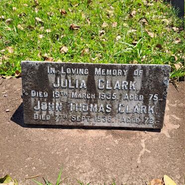 CLARK John Thomas -1936 & Julia -1935