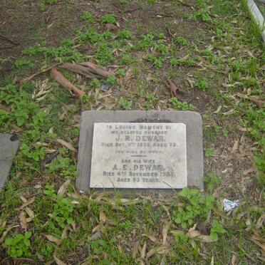 DEWAR J.R. -1925 &amp; A.E. -193?