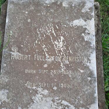 DENNISTON Robert Fullarton 1858-1903