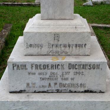 DICKINSON Paul Frederick -1902