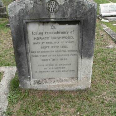 DASHWOOD Horace 1851-1881