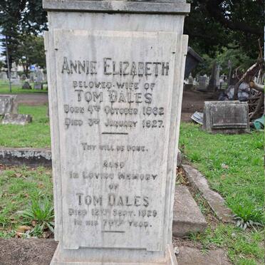 DALES Tom -1929 & Annie Elizabeth 1862-1927