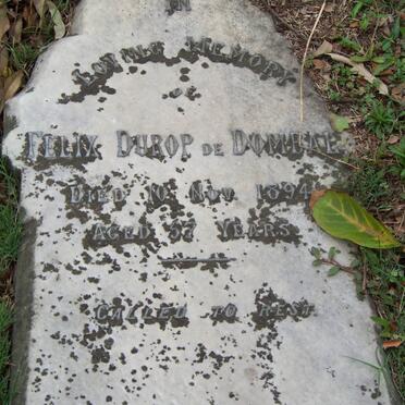DOMBAL Felix Durop, de -1894
