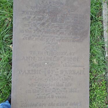 DUNN Robert Newton -1847 & Ann Harold -1851