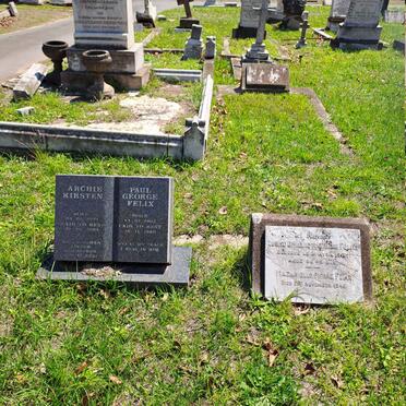 FELIX Mazaniello Pierre -1946 :: FELIX Louise Ophelie Mathilde -1916 :: FELIX Paul George 1906-1980 :: KIRSTEN Archie 1937-2004 _1