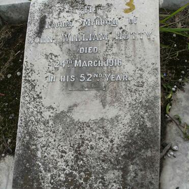 HUTTY John William -1916
