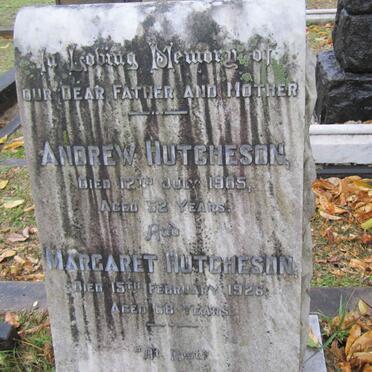 HUTCHESON Andrew -1905 &amp; Margaret -1926