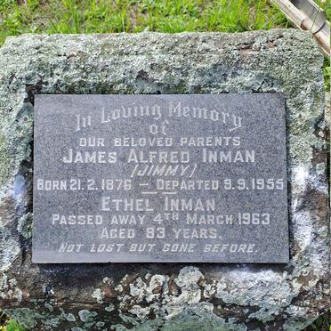 INMAN James Alfred 1876-1955 & Ethel -1963