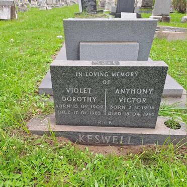 KESWELL Anthony Victor 1906-1995 & Violet Dorothy 1909-1985
