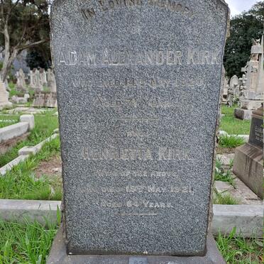 KIRK Adam Alexander -1920 & Henrietta -1921