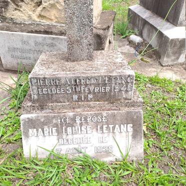 LETANG Pierre Alfred -1946 & Marie Louise -1938