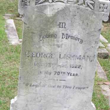 LISHMAN George -1922