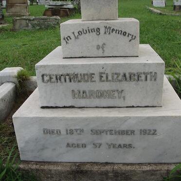 MARONEY Gertrude Elizabeth -1922