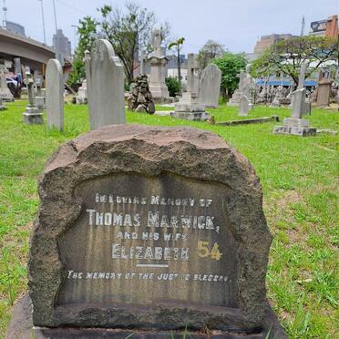 MARWICK Thomas & Elizabeth