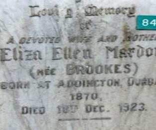 MARDON Eliza Ella nee BROOKES 1870-1923