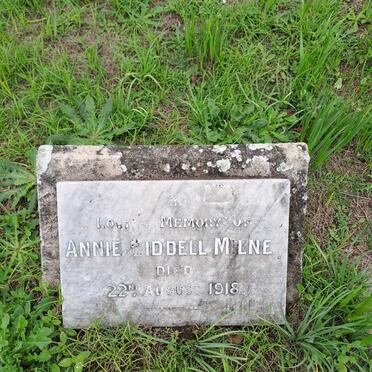 MILNE Annie Liddell -1918