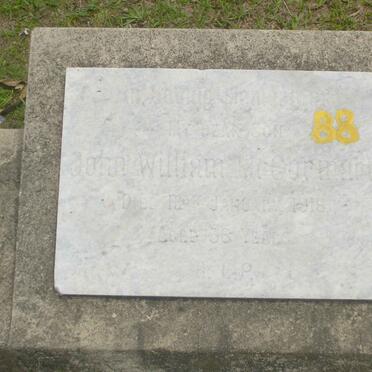 McCORMACK John William -1918