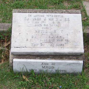 MEYER Charles John -1919 &amp; Maud -1957 :: MEYER Myrtle Annie