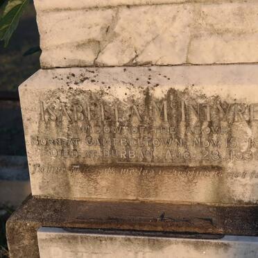 McINTYRE Isabella 1856-1931