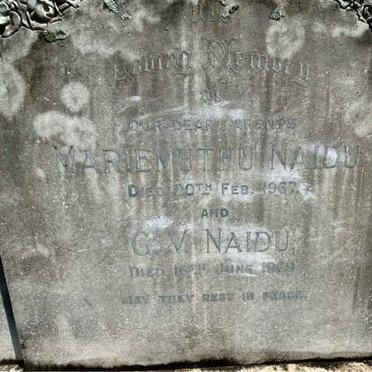 NAIDU Mariemuthu -1967 & G.V -1969