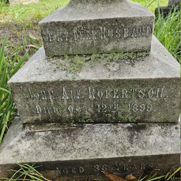 ROBERTSON John  Alf -1899