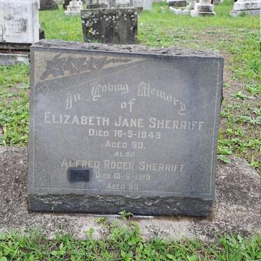 SHERRIFF Alfred Roger -1919 & Elizabeth Jane -1949