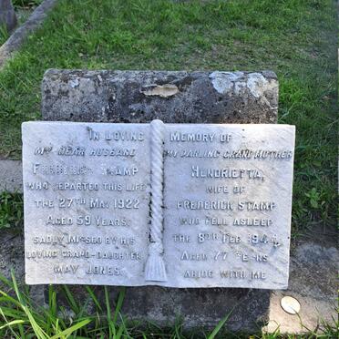 STAMP Frederick -1922 &  Hendrietta -1944