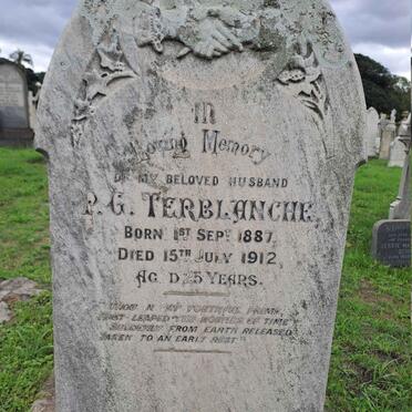TERBLANCHE P.G. 1887-1912