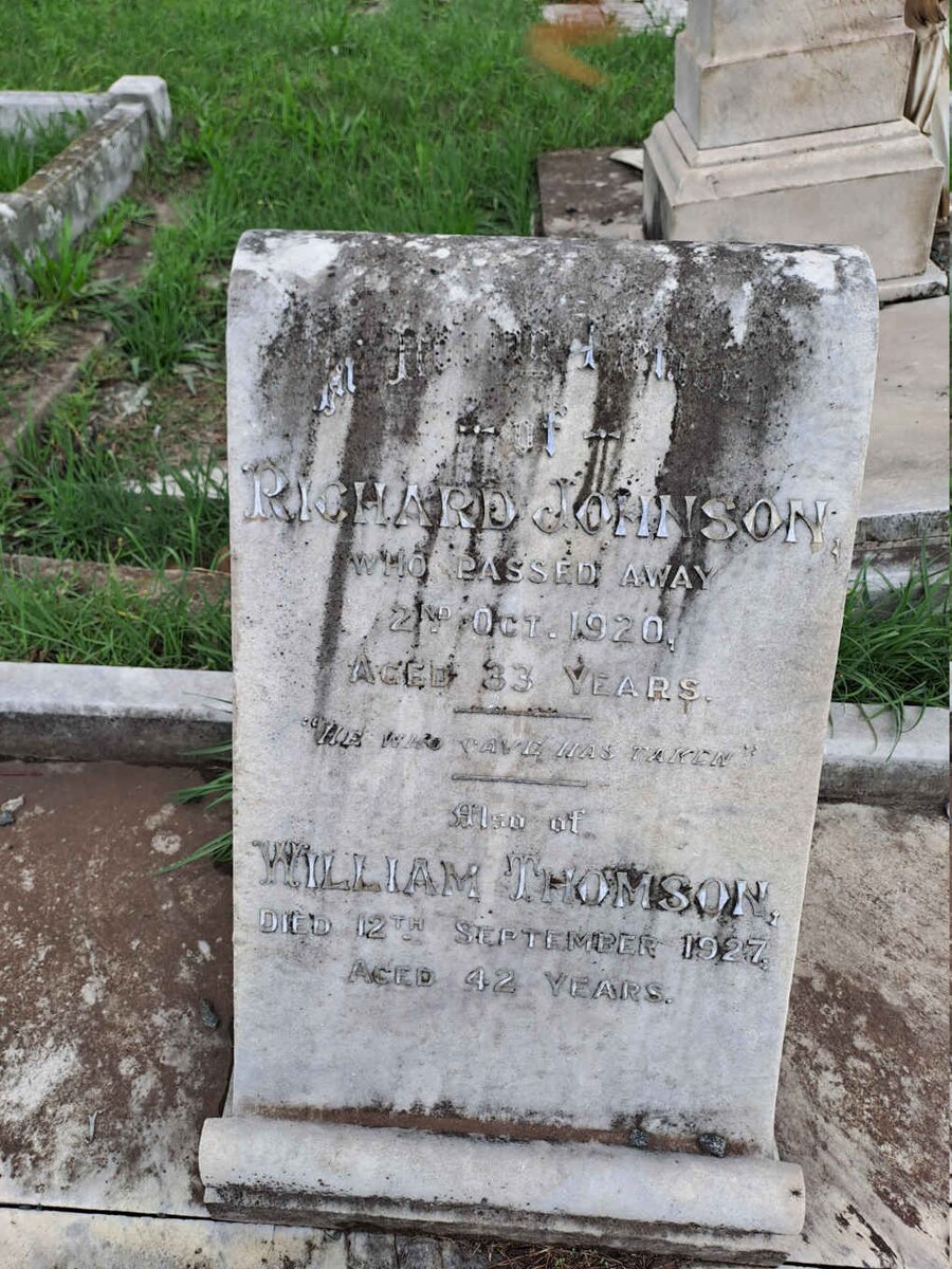 THOMSON William -1927 :: JOHNSON Richard -1920 